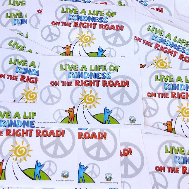 Right Road Kindness Stickers – Right Road Shop